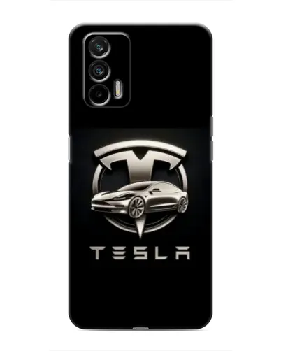 Чохол для Realme 7 з картинкою «Tesla — срібне авто» Чохол для Realme 7 з картинкою «Tesla — срібне авто»