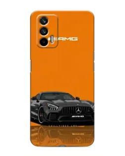 Чехол для Realme 7 с картинкой «Оранжевый Mercedes AMG»