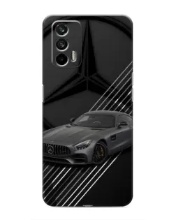 Чехол для Realme 7 с картинкой «Mercedes AMG — графика»