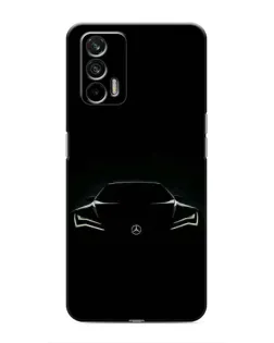 Чехол для Realme 7 с картинкой «Mercedes — силуэт авто»