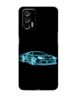 Чехол для Realme 7 с картинкой «Неоновый контур Lamborghini» Чехол для Realme 7 с картинкой «Неоновый контур Lamborghini»