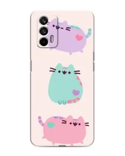 Чохол для Realme 7 з картинкою «Pusheen тріо» Чохол для Realme 7 з картинкою «Pusheen тріо»