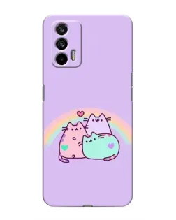 Чохол для Realme 7 з картинкою «Веселкові Пушини»