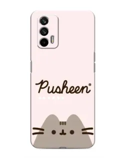 Чохол для Realme 7 з картинкою «Pusheen логотип»