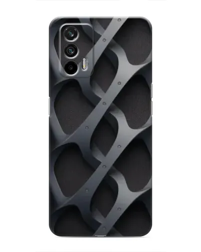 Чохол для Realme 7 з картинкою «Об'ємне сіре плетіння»