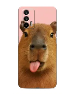 Чохол для Realme 7 з картинкою «Капібара з язиком»