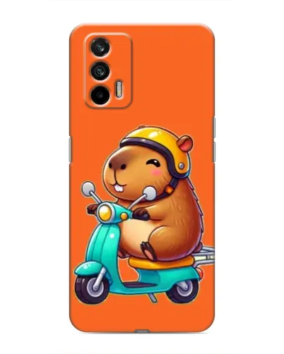 Чохол для Realme 7 з картинкою «Капібара на скутері»