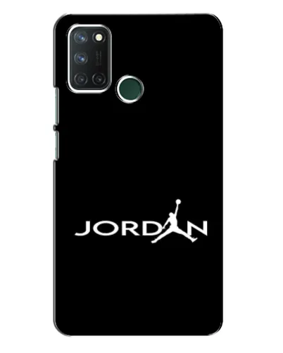 Чехол для Realme 7i с картинкой «Jordan White Logo»