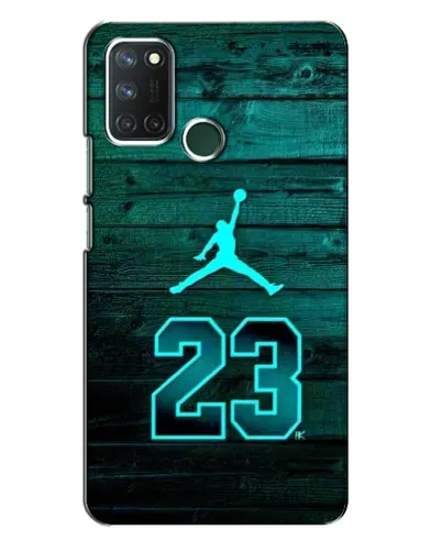 Чехол для Realme 7i с картинкой «Jordan Cyan 23»