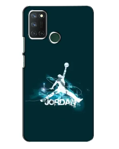Чехол для Realme 7i с картинкой «Jordan Blue Fire»