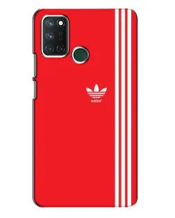 Чохол для Realme 7i з картинкою «Червоний мінімалізм Adidas»