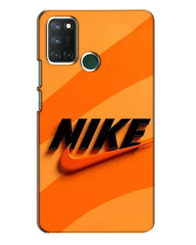 Чехол для Realme 7i с картинкой «Оранжевый драйв Nike»