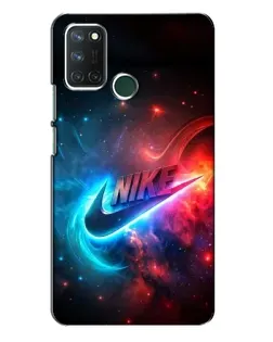 Чохол для Realme 7i з картинкою «Вогняний логотип Nike»