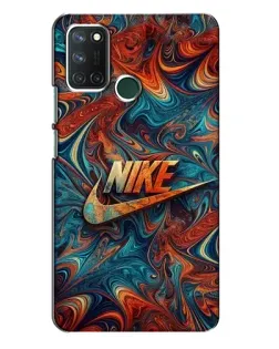 Чохол для Realme 7i з картинкою «Nike в абстракції»