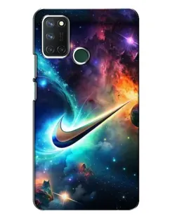 Чохол для Realme 7i з картинкою «Космічний Nike Swoosh»