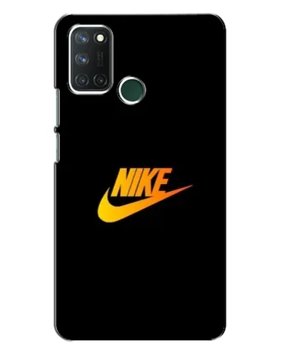 Чехол для Realme 7i с картинкой «Золотой логотип Nike»
