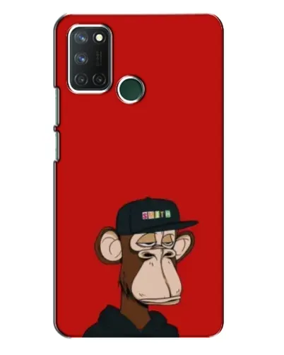 Чехол для Realme 7i с картинкой «Bored Ape — красный фон» Чехол для Realme 7i с картинкой «Bored Ape — красный фон»