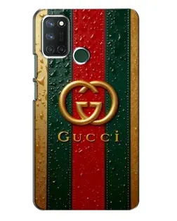 Чохол для Realme 7i з картинкою «Gucci — фірмова смуга та золото» Чохол для Realme 7i з картинкою «Gucci — фірмова смуга та золото»