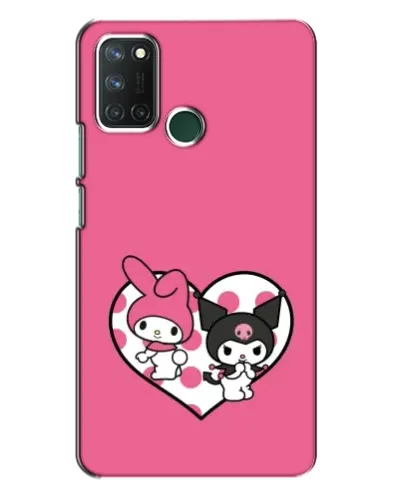 Чехол для Realme 7i с картинкой «Kuromi и My Melody»