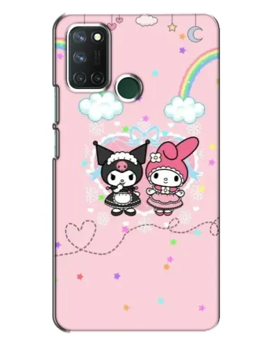 Чехол для Realme 7i с картинкой «My Melody и Kuromi»