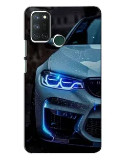 Чохол для Realme 7i з картинкою «Погляд BMW з синіми фарами»