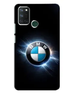 Чохол для Realme 7i з картинкою «BMW — неонове сяйво»