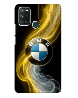 Чохол для Realme 7i з картинкою «Золотистий дим BMW»