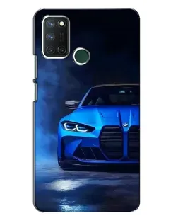 Чохол для Realme 7i з картинкою «Блакитна BMW M4»