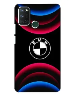 Чохол для Realme 7i з картинкою «Логотип BMW та неонові дуги»