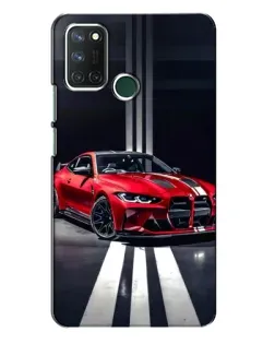 Чохол для Realme 7i з картинкою «Червона BMW на дорозі»