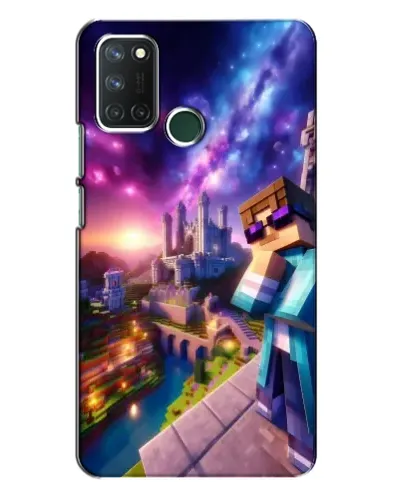Чехол для Realme 7i с картинкой «Стив и космос»
