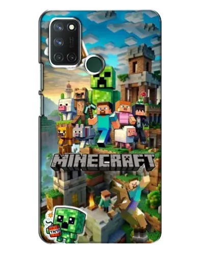 Чехол для Realme 7i с картинкой «Замок Minecraft»