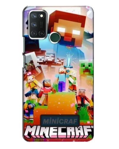 Чехол для Realme 7i с картинкой «Minecraft герои игры»