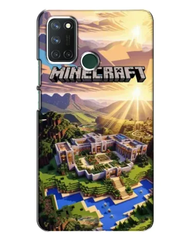 Чехол для Realme 7i с картинкой «Minecraft панорама»