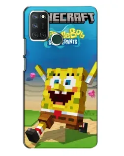 Чохол для Realme 7i з картинкою «Губка Боб Minecraft» Чохол для Realme 7i з картинкою «Губка Боб Minecraft»
