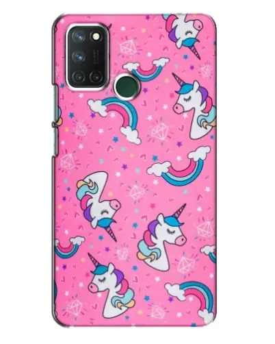 Чехол для Realme 7i с картинкой «Unicorn паттерн розовый» Чехол для Realme 7i с картинкой «Unicorn паттерн розовый»