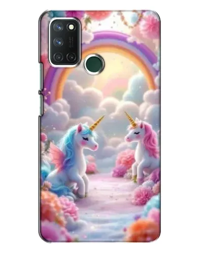 Чехол для Realme 7i с картинкой «Радуга и единороги» Чехол для Realme 7i с картинкой «Радуга и единороги»