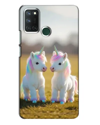 Чехол для Realme 7i с картинкой «Пара единорогов» Чехол для Realme 7i с картинкой «Пара единорогов»