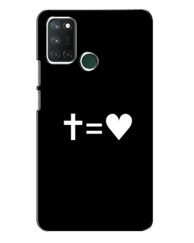 Чехол для Realme 7i с картинкой «Крест и Сердце» Чехол для Realme 7i с картинкой «Крест и Сердце»