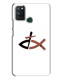 Чехол для Realme 7i с картинкой «Рыба и крест»