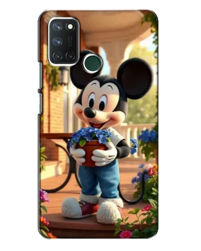 Чехол для Realme 7i с картинкой «Микки садовод»