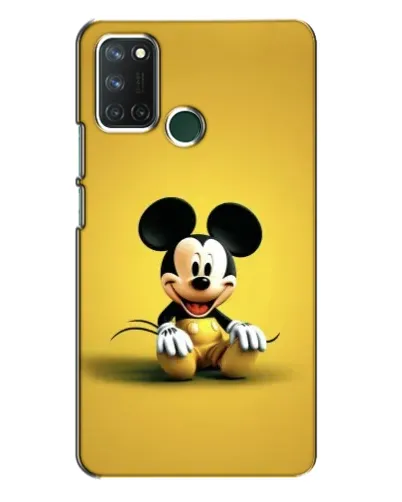 Чехол для Realme 7i с картинкой «Микки на желтом»