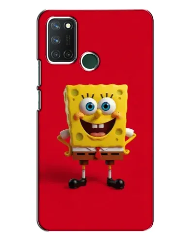 Чехол для Realme 7i с картинкой «Спанч Боб на красном» Чехол для Realme 7i с картинкой «Спанч Боб на красном»