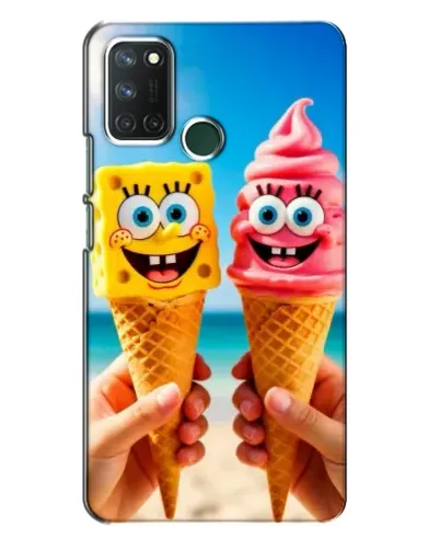 Чехол для Realme 7i с картинкой «Спанч Боб мороженое» Чехол для Realme 7i с картинкой «Спанч Боб мороженое»