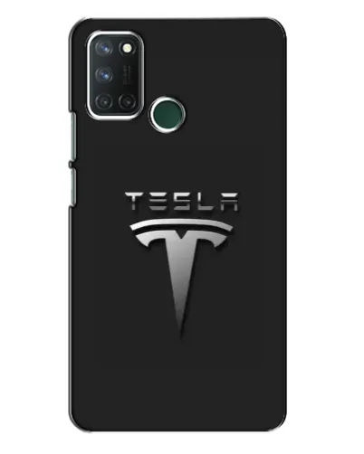 Чехол для Realme 7i с картинкой «Стальной логотип Tesla» Чехол для Realme 7i с картинкой «Стальной логотип Tesla»