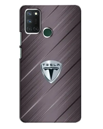 Чехол для Realme 7i с картинкой «Металлическая текстура Tesla» Чехол для Realme 7i с картинкой «Металлическая текстура Tesla»