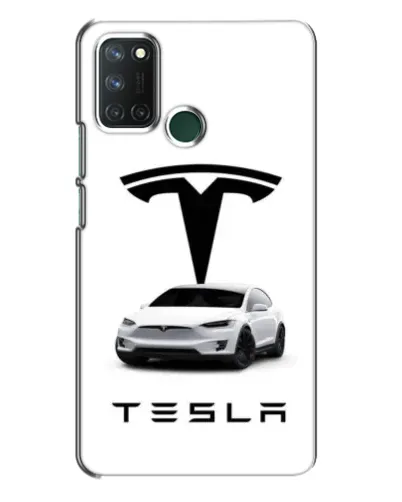 Чехол для Realme 7i с картинкой «Tesla White Style» Чехол для Realme 7i с картинкой «Tesla White Style»