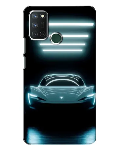 Чехол для Realme 7i с картинкой «Tesla в неоне» Чехол для Realme 7i с картинкой «Tesla в неоне»