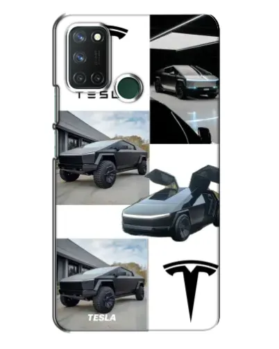 Чехол для Realme 7i с картинкой «Коллаж Cybertruck Tesla» Чехол для Realme 7i с картинкой «Коллаж Cybertruck Tesla»