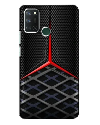Чехол для Realme 7i с картинкой «Mercedes Carbon Grid»